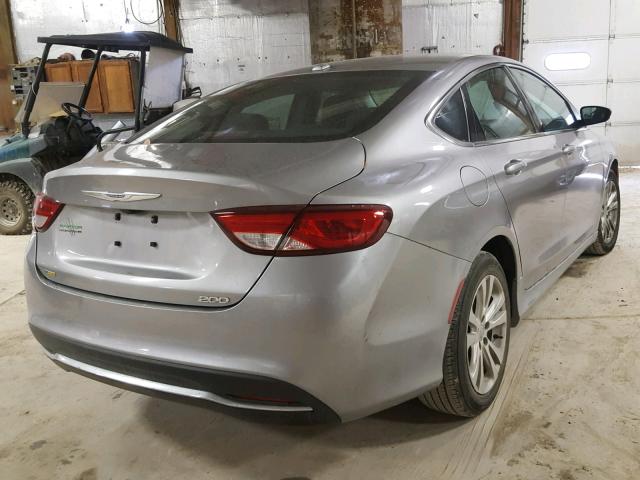 1C3CCCAB0GN152934 - 2016 CHRYSLER 200 LIMITE SILVER photo 4