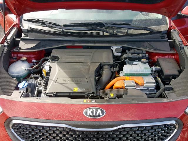 KNDCB3LC4J5177265 - 2018 KIA NIRO FE RED photo 7