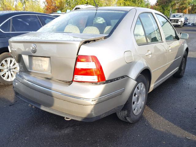 3VWRK69M24M086714 - 2004 VOLKSWAGEN JETTA GL BEIGE photo 4