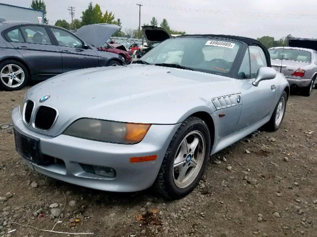 4USCH7328VLE02640 - 1997 BMW Z3 1.9 SILVER photo 2