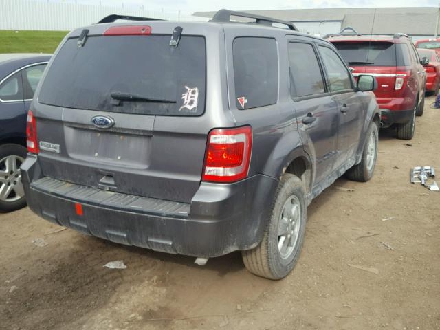 1FMCU0D78AKA12391 - 2010 FORD ESCAPE XLT GRAY photo 4