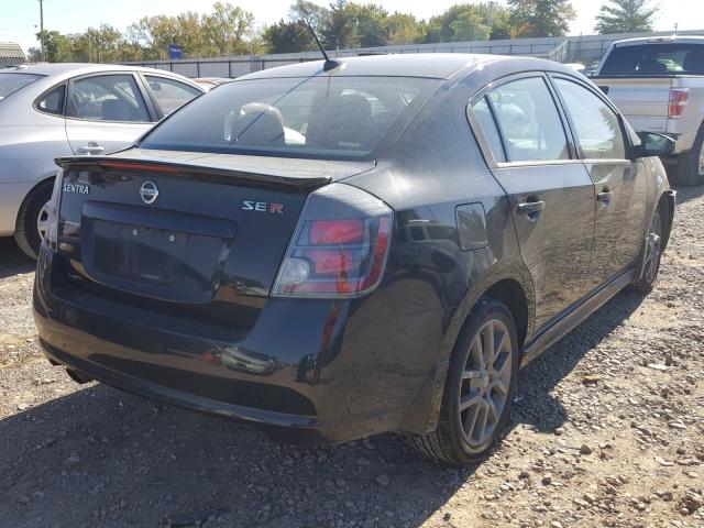 3N1BB6AP7BL634870 - 2011 NISSAN SENTRA SE- BLACK photo 4