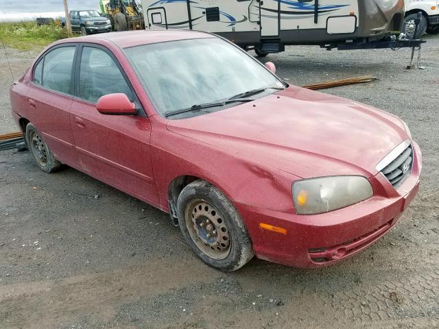 KMHDN45D44U877316 - 2004 HYUNDAI ELANTRA GL RED photo 1