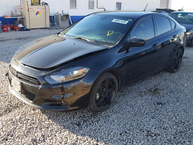 1C3CDFBB9FD299917 - 2015 DODGE DART SXT BLACK photo 2