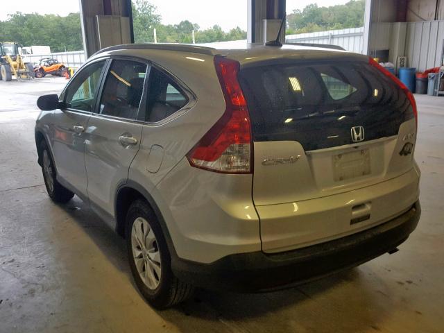 2HKRM4H73DH692221 - 2013 HONDA CR-V EXL SILVER photo 3