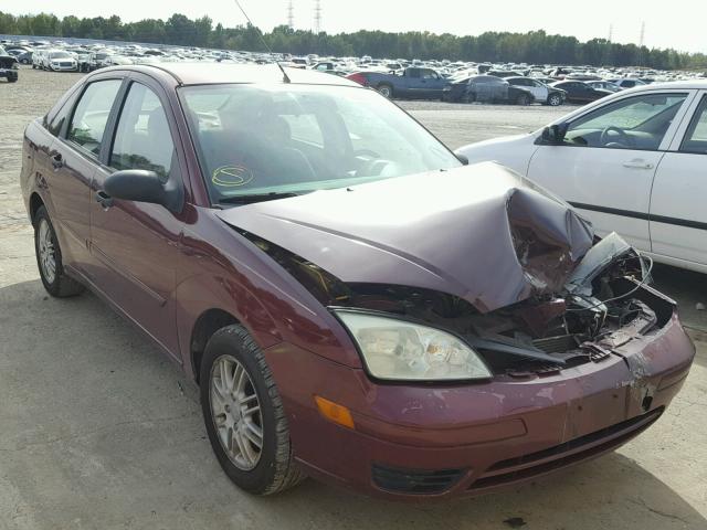 1FAFP34N57W253843 - 2007 FORD FOCUS ZX4 BURGUNDY photo 1