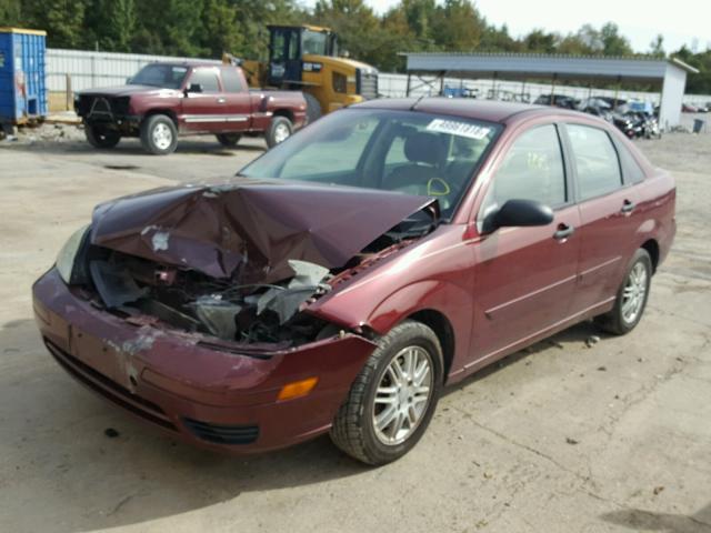 1FAFP34N57W253843 - 2007 FORD FOCUS ZX4 BURGUNDY photo 2