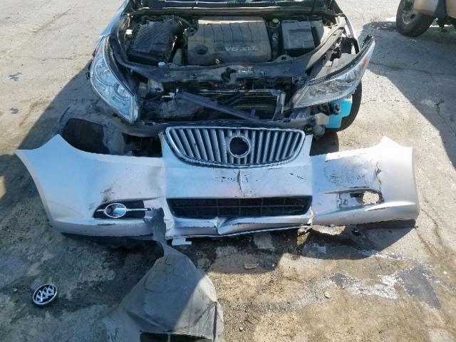 1G4GE5ED6BF128974 - 2011 BUICK LACROSSE C SILVER photo 9