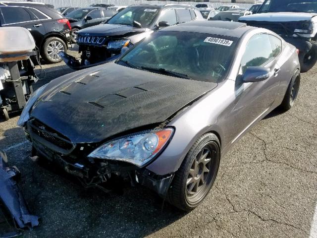 KMHHU6KH6CU074755 - 2012 HYUNDAI GENESIS CO GRAY photo 2