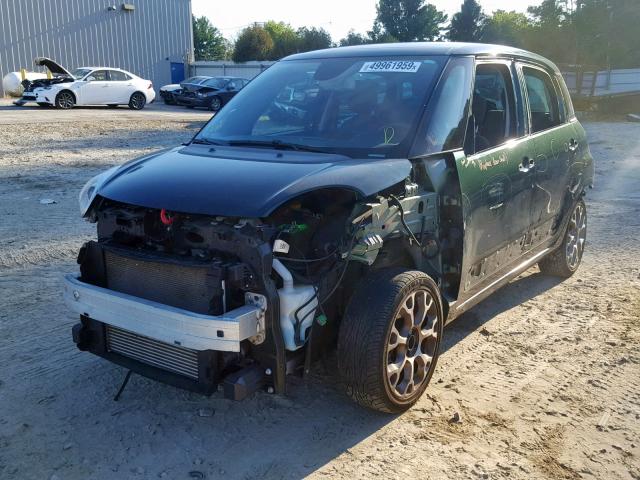 ZFBCFADH1EZ013055 - 2014 FIAT 500L TREKK GREEN photo 2