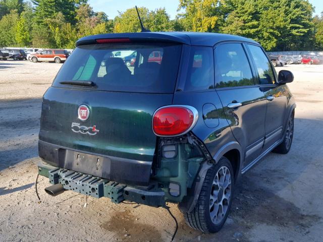 ZFBCFADH1EZ013055 - 2014 FIAT 500L TREKK GREEN photo 4