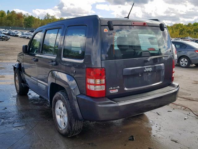 1J4PN2GK1AW168550 - 2010 JEEP LIBERTY SP GRAY photo 3