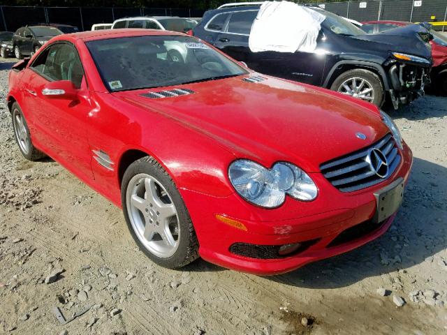 WDBSK75F93F039517 - 2003 MERCEDES-BENZ SL 500R RED photo 1