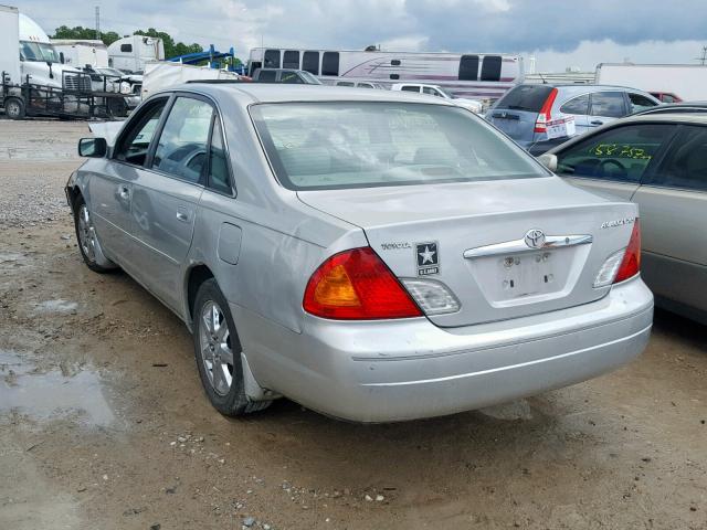 4T1BF28B51U163273 - 2001 TOYOTA AVALON XL SILVER photo 3