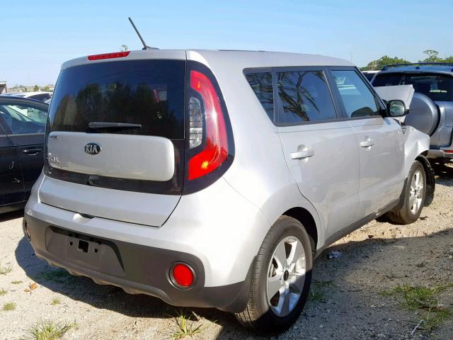 KNDJN2A20J7574107 - 2018 KIA SOUL SILVER photo 4