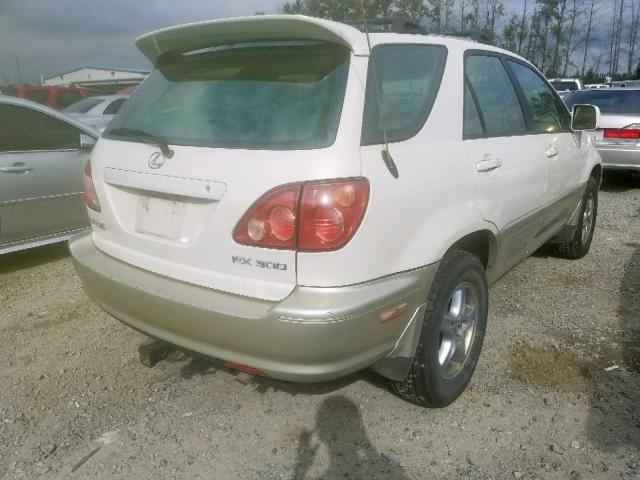 JT6HF10U6Y0133648 - 2000 LEXUS RX 300 WHITE photo 4