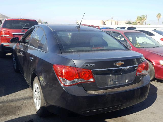 1G1PC5SH1C7254164 - 2012 CHEVROLET CRUZE LS BLACK photo 3