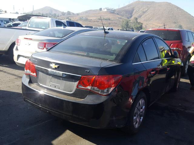 1G1PC5SH1C7254164 - 2012 CHEVROLET CRUZE LS BLACK photo 4