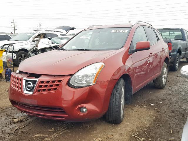 JN8AS58TX9W045035 - 2009 NISSAN ROGUE S RED photo 2