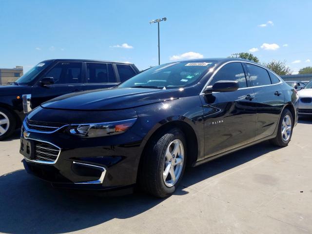 1G1ZB5ST2JF281795 - 2018 CHEVROLET MALIBU LS BLACK photo 2