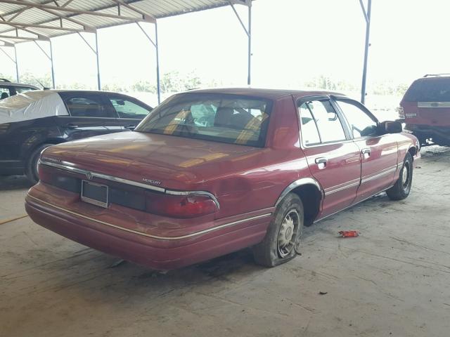 2MELM75W2VX649748 - 1997 MERCURY GRAND MARQ MAROON photo 4