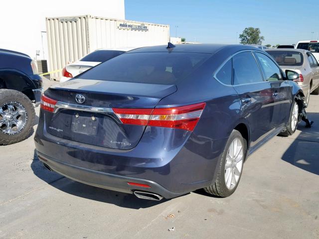 4T1BK1EBXFU185514 - 2015 TOYOTA AVALON XLE BLUE photo 4
