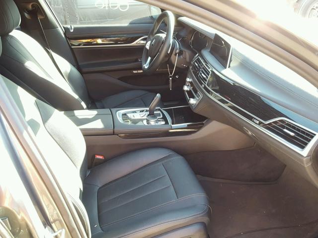 WBA7E2C37HG740856 - 2017 BMW 740 I GRAY photo 5