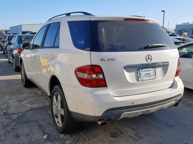 4JGBB86E16A031552 - 2006 MERCEDES-BENZ ML 350 WHITE photo 3