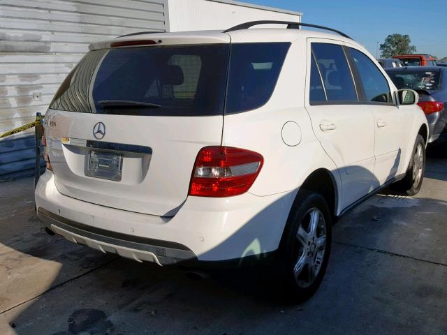 4JGBB86E16A031552 - 2006 MERCEDES-BENZ ML 350 WHITE photo 4