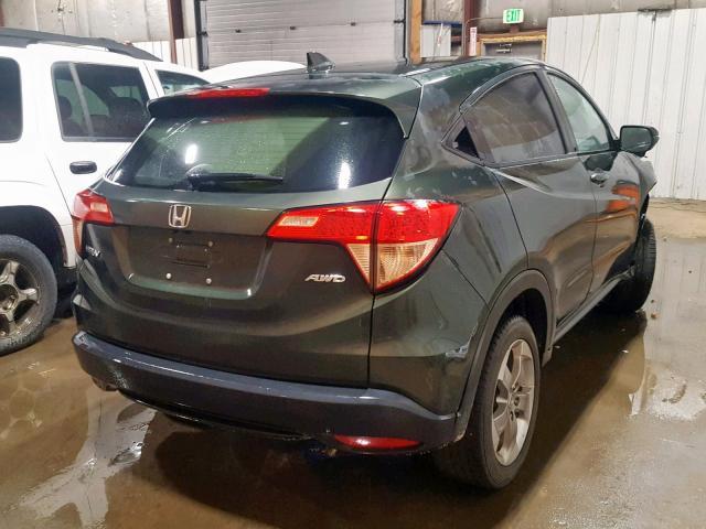 3CZRU6H54HM728230 - 2017 HONDA HR-V EX GREEN photo 4