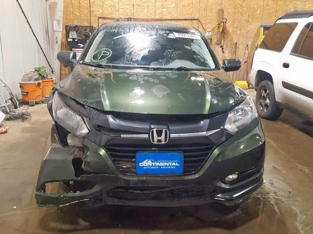 3CZRU6H54HM728230 - 2017 HONDA HR-V EX GREEN photo 9