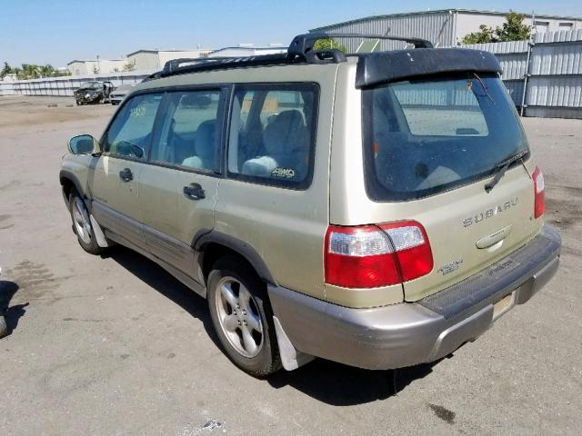 JF1SF65582H745703 - 2002 SUBARU FORESTER S GREEN photo 3