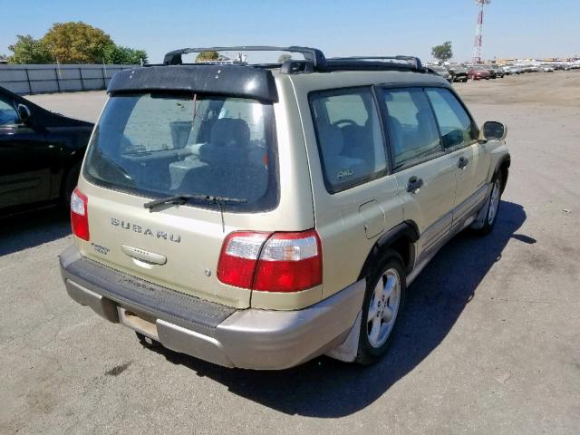 JF1SF65582H745703 - 2002 SUBARU FORESTER S GREEN photo 4