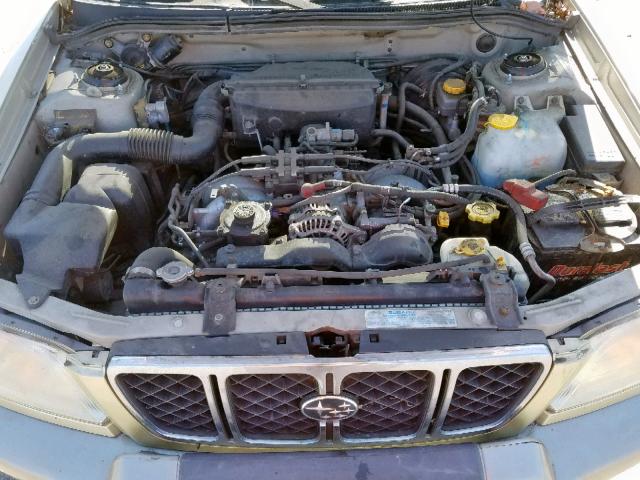 JF1SF65582H745703 - 2002 SUBARU FORESTER S GREEN photo 7