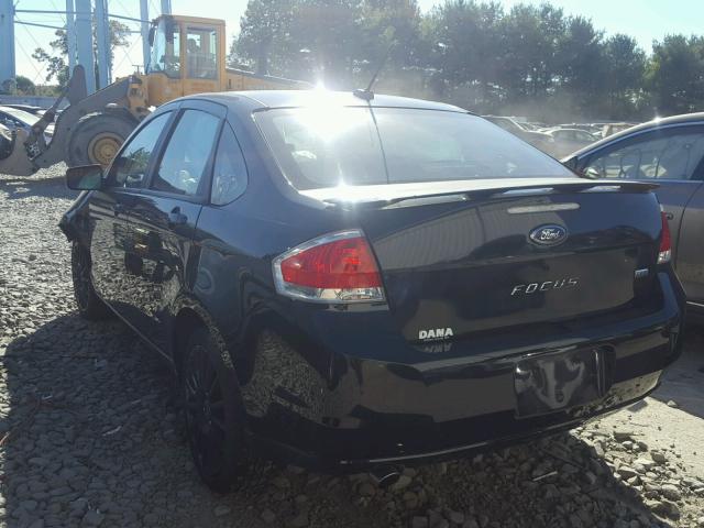 1FAHP36N39W226892 - 2009 FORD FOCUS SES BLACK photo 3