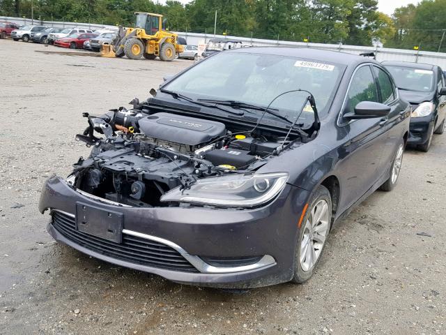 1C3CCCABXGN178036 - 2016 CHRYSLER 200 LIMITE GRAY photo 2