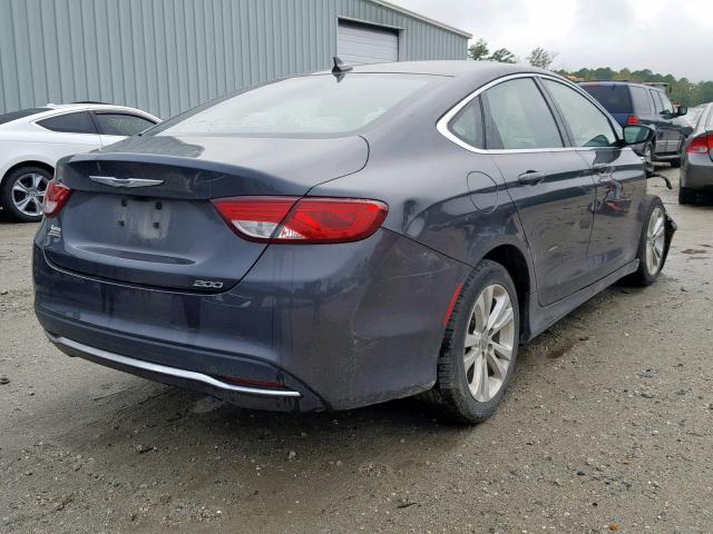 1C3CCCABXGN178036 - 2016 CHRYSLER 200 LIMITE GRAY photo 4