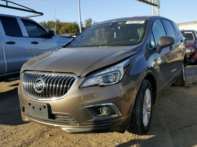 LRBFXASA7HD119300 - 2017 BUICK ENVISION P BROWN photo 2