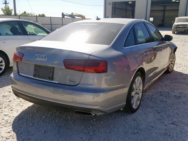 WAUFGAFC8GN099769 - 2016 AUDI A6 PREMIUM GRAY photo 4