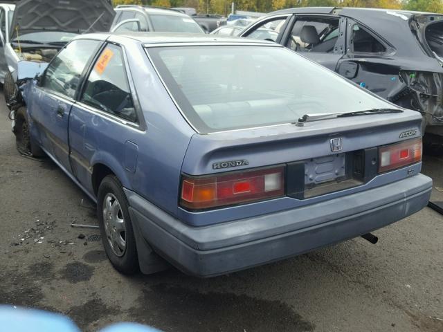 JHMCA536XKC037080 - 1989 HONDA ACCORD DX BLUE photo 3