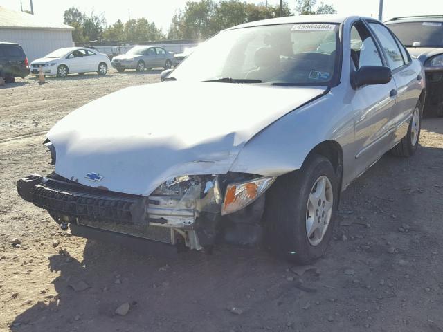 1G1JC524327433680 - 2002 CHEVROLET CAVALIER B SILVER photo 2