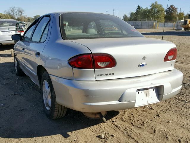 1G1JC524327433680 - 2002 CHEVROLET CAVALIER B SILVER photo 3