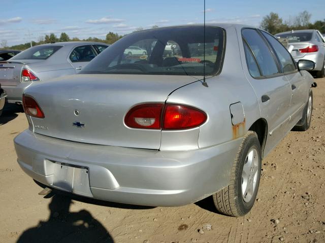 1G1JC524327433680 - 2002 CHEVROLET CAVALIER B SILVER photo 4