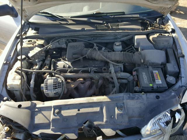 1G1JC524327433680 - 2002 CHEVROLET CAVALIER B SILVER photo 7