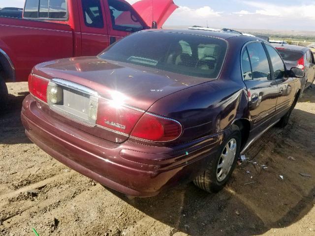 1G4HP52K544141702 - 2004 BUICK LESABRE CU MAROON photo 4