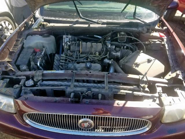 1G4HP52K544141702 - 2004 BUICK LESABRE CU MAROON photo 7