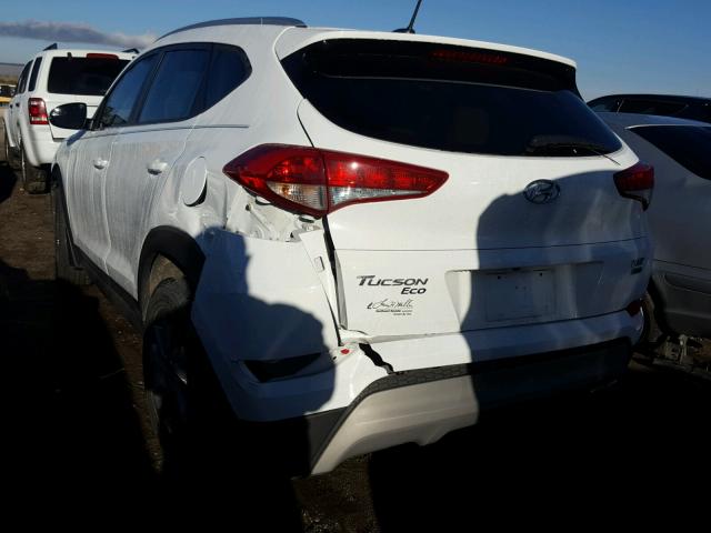 KM8J3CA21HU315726 - 2017 HYUNDAI TUCSON LIM WHITE photo 3