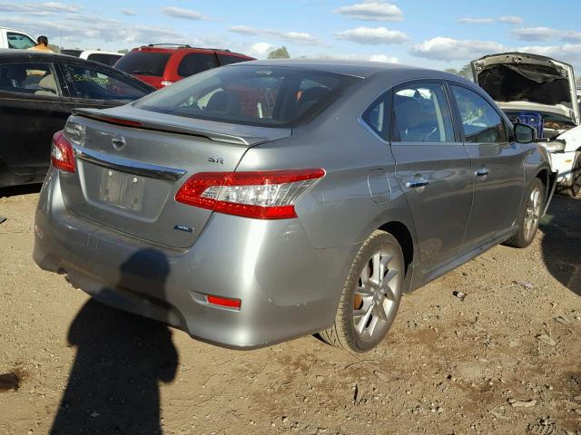 3N1AB7AP2DL772899 - 2013 NISSAN SENTRA S/S GRAY photo 4