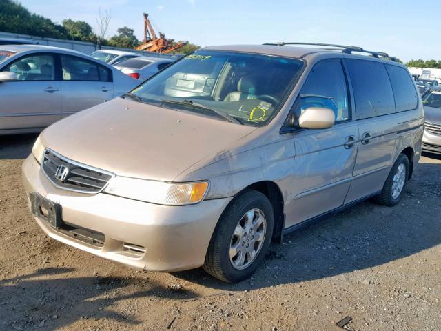 2HKRL18902H509535 - 2002 HONDA ODYSSEY EX TAN photo 2