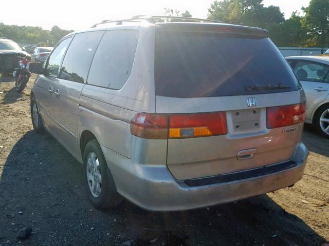 2HKRL18902H509535 - 2002 HONDA ODYSSEY EX TAN photo 3